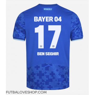 Dres Bayer Leverkusen Eliesse Ben Seghir #17 Tretina 2025-26 Krátky Rukáv Dres Bayer Leverkusen Eliesse Ben Seghir #17 Tretina 2025-26 Krátky Rukáv